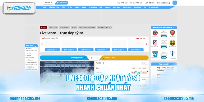 Kèo Nhà Cái – Chuyên Trang Tra Cứu Tỷ Lệ Kèo Bóng Đá Chính Xác Mỗi Ngày 26 Livescore cập nhật tỷ số nhanh chuẩn nhất
