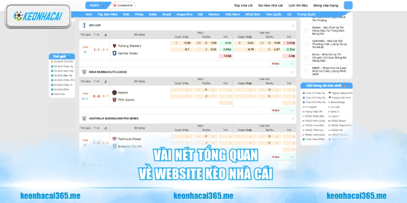 Kèo Nhà Cái – Chuyên Trang Tra Cứu Tỷ Lệ Kèo Bóng Đá Chính Xác Mỗi Ngày 25 Vài nét tổng quan về website Kèo Nhà Cái